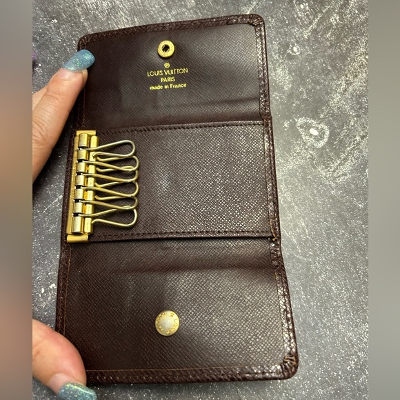 Louis Vuitton Dark Brown Key Holder with Gold Accents - Picture 5 of 6